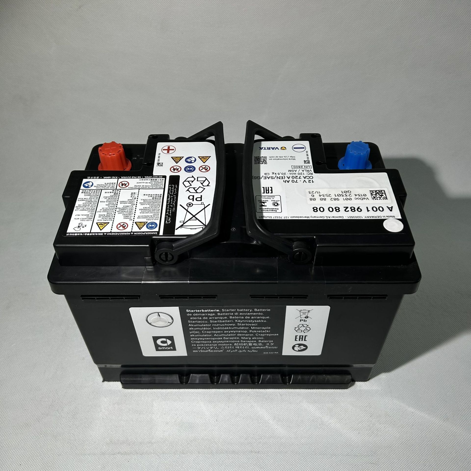 Suitable for Mercedes-Benz Agm80Ah Battery C200L/Gla220/E260/E300/E350, Specifically for Mercedes-Benz Vehicles