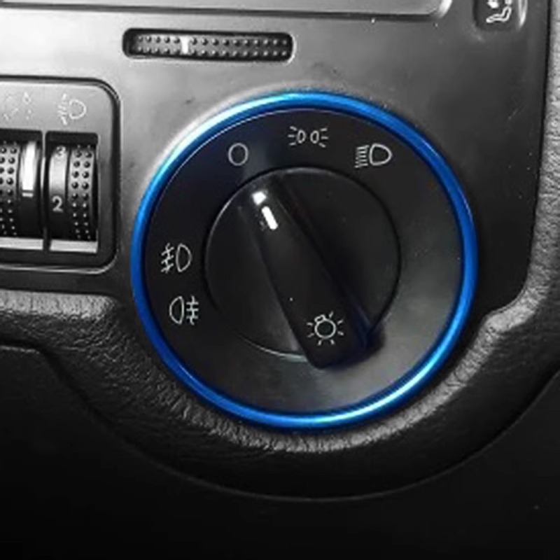 Suitable for Volkswagen Magotan Sagitar Golf POLO Lavida automatic headlight switch decorative ring interior modification