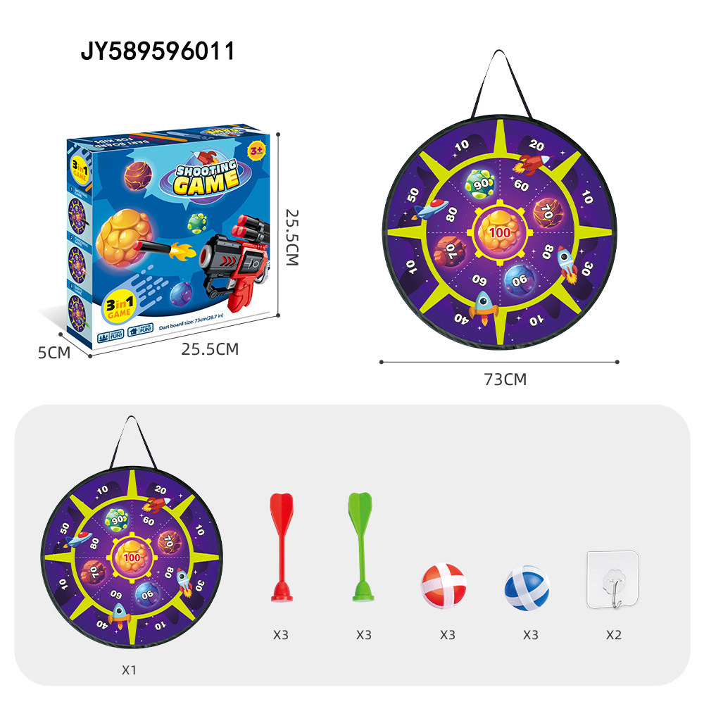 Niños transfronterizos bolas pegajosas dardo disparar objetivos bolsa de arena juguetes para padres e hijos indoor y exterior lanzar set de dardo al por mayor