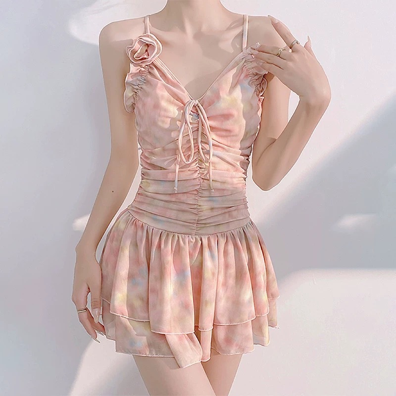 Women's One Piece Swimsuit Slimming Sexy Korean Style Fairy Like Youthful Perfect For Hot Springs_ecoleips.com