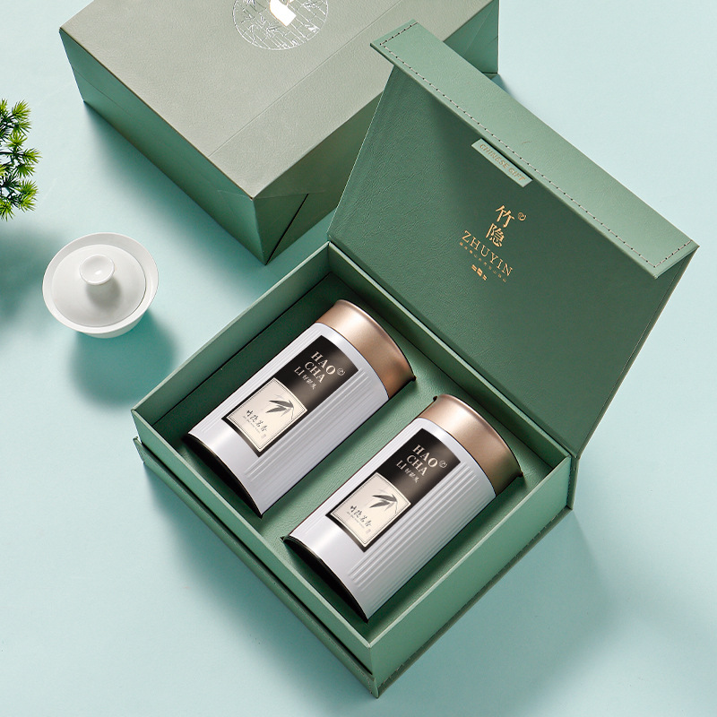 2024新款绿茶包装盒空盒半斤碧螺春明前龙井茶叶包装礼盒现货批发