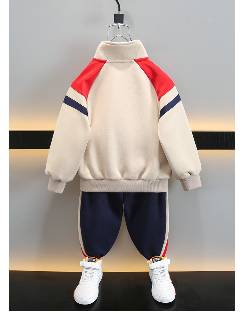 Letter Printing 2023 lente en herfst nieuwe kinderkleding Koreaanse versie Tweedelige set voor knappe jongens_voghion.com