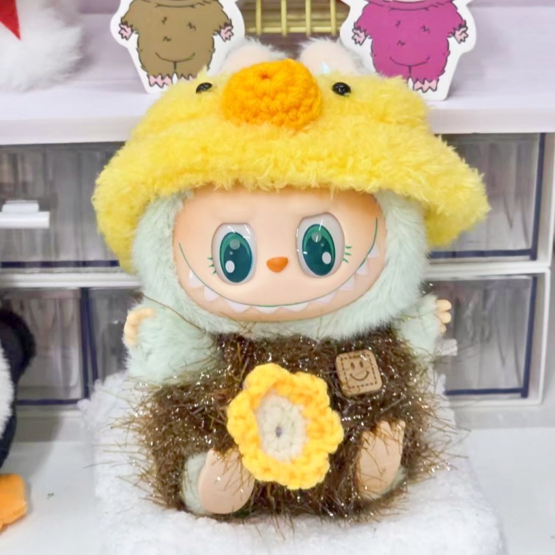 仅衣服适用labubu坐坐派对娃衣一二三代拉布布衣服套装配件饰周边|undefined