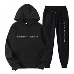 2023 new arrival AliExpress Amazon hot fashion men's and women's casual hooded fleece-lined sweatshirt sports suit