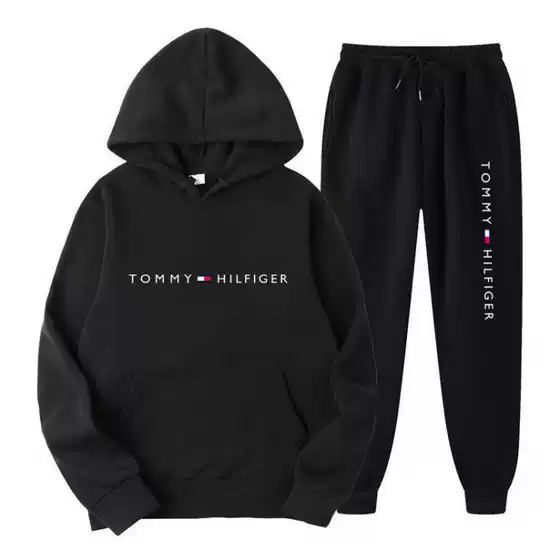 2023 new arrival AliExpress Amazon hot fashion men's and women's casual hooded fleece-lined sweatshirt sports suit