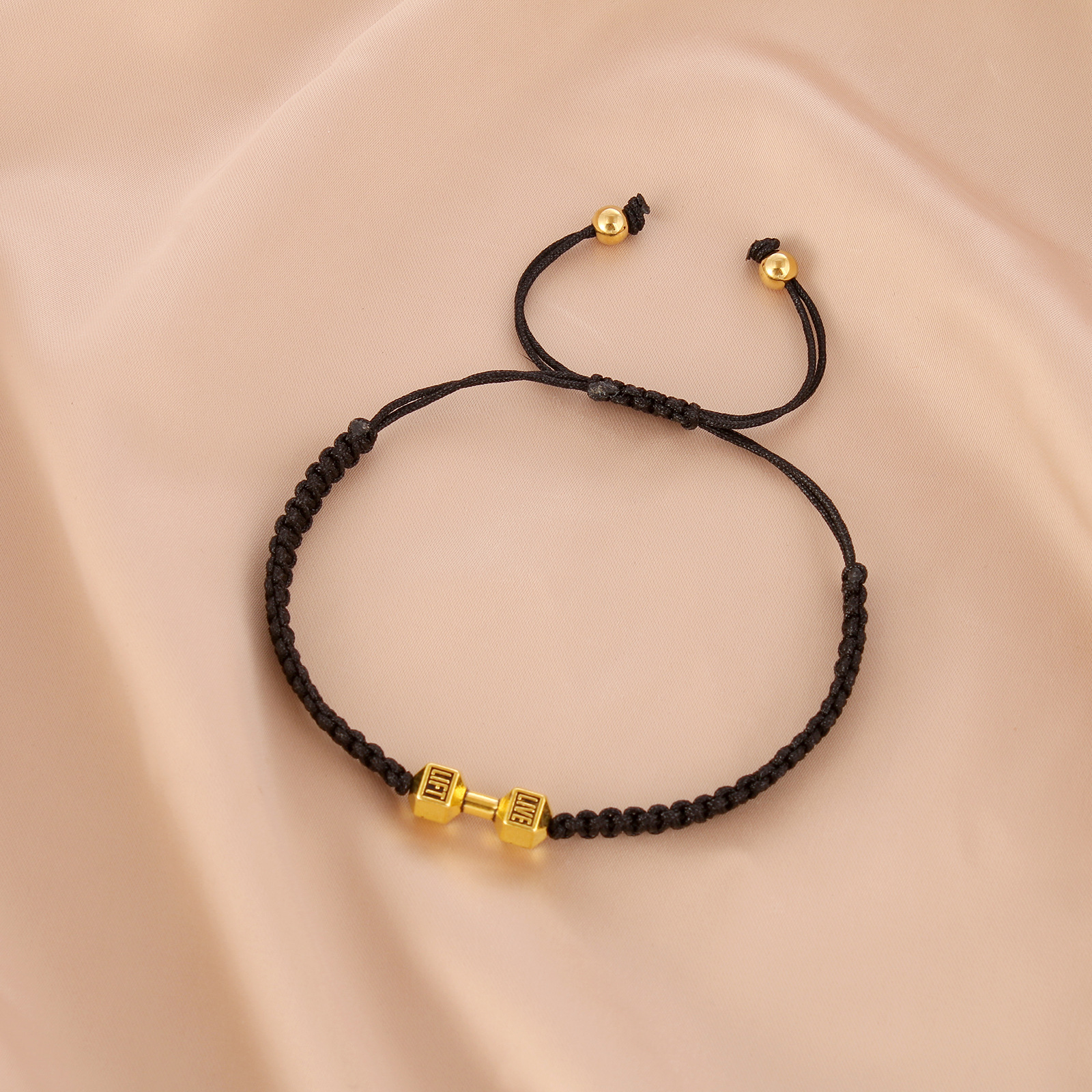 Simple Style Letter Alloy Mixed materials Handmade Menu0027S Bracelets 1 Piece