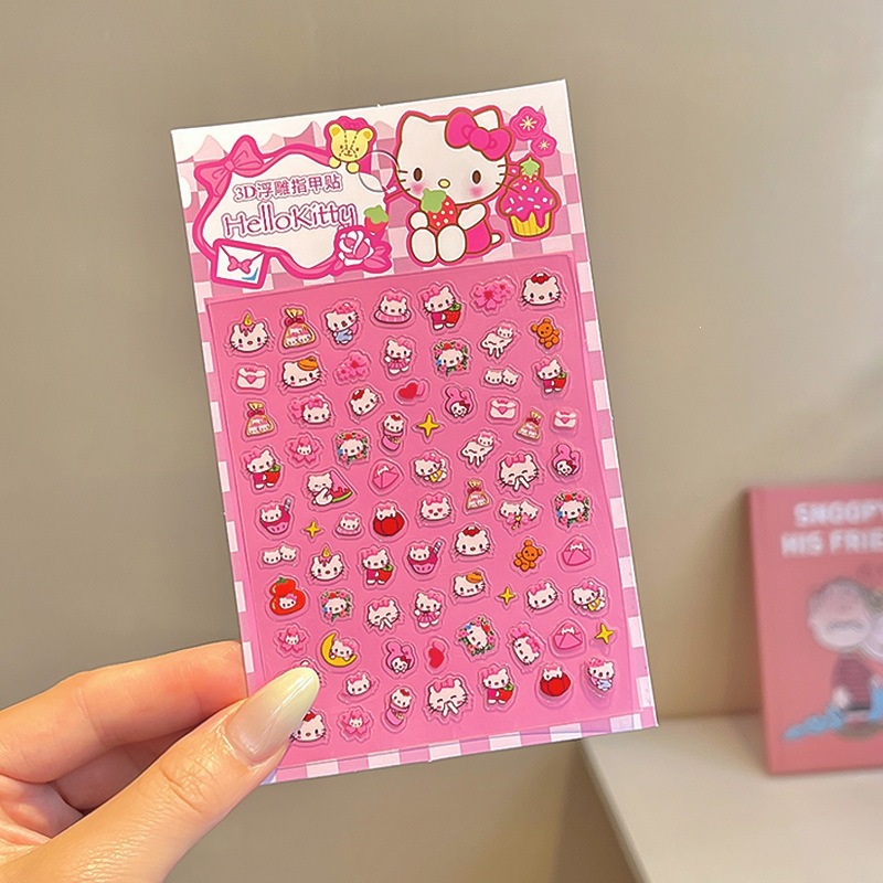 Niños parches de uñas super lindas chicas lindas usan pegatinas de dibujos animados de uñas seguras desmontables parches de uñas al por mayor image 179