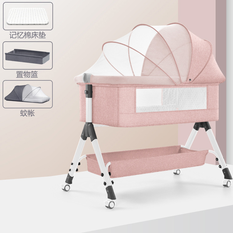 화이트 튜브 모기장 버전 - 라이트 핑크 - 모기장 + 하단 프레임 (CZTX)