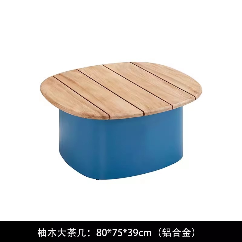 티크 대형 커피 테이블