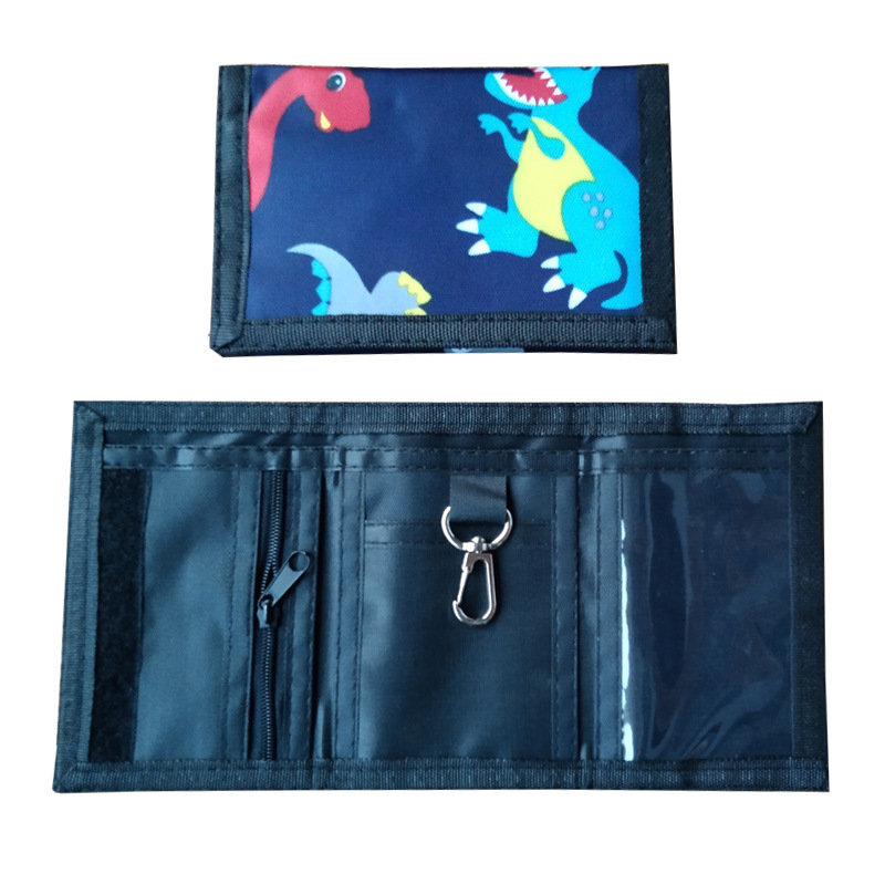 Cross-border New Coin Purse Trendy Short Three-fold Wallet Women's Card Bag Men's Wallet Foreign Trade Coin Coin Purse