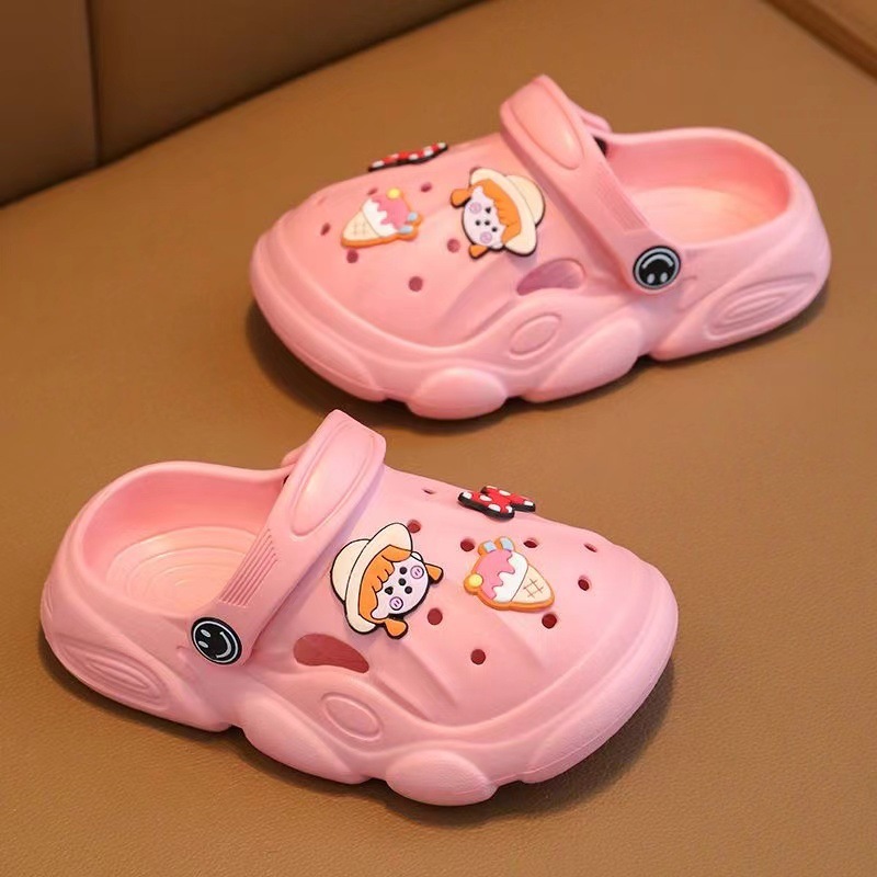 親子サンダル夏アニメ包頭子供洞靴男女大中小赤ちゃん滑り止めeva無味|undefined