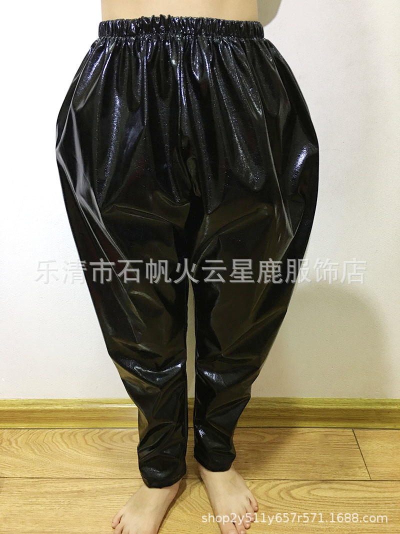 Moda hip hop pasarela Navidad Año Nuevo día 61 baile gilding harem pantalones rendimiento traje etapa desgaste pantalones largos