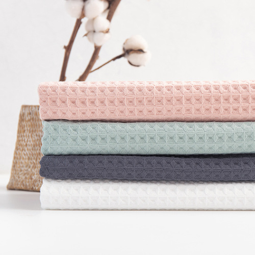 Pure cotton double layer waffle honeycomb square towel towel bath towel set three-piece gift box pure cotton absorbent group purchase