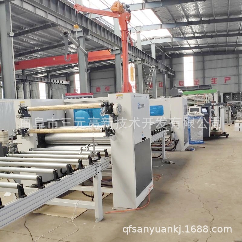 木工机械自动上下料密度板贴纸机皮革布艺铝皮PUR平贴机