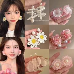 夏にぴったりのキレイなイヤークリップ! 軽豪華百塔ins風海辺の美しい独特な個性の耳の穴がない女性