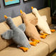 New online celebrity big white goose TikTok same style big white goose lying sleeping pillow big goose plush toy doll cushion factory wholesale