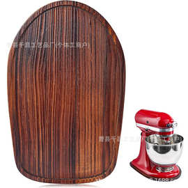木制立式搅拌机滑动托盘厨房咖啡机空气炸锅托盘木制电器滑动托盘