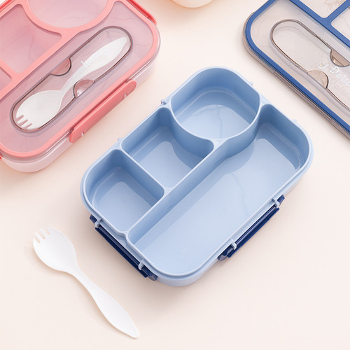 Cross-border sealed divided lunch boxes for office workers, students, and children - food-grade partitioned bento boxes for canteens