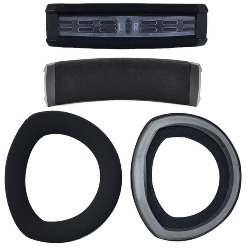 Suitable for Sennheiser Hd800 Hd800S Hd820 Headphone Sponge Cover Fiber Leather Earmuffs Velvet Head Beam