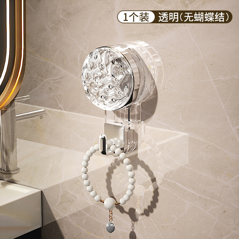 Ventosa fuerte gancho ponche-puerta de baño sin costuras adhesivo Adhesivo de pared vacío Toalla de baño colgando ropa gancho pegajoso