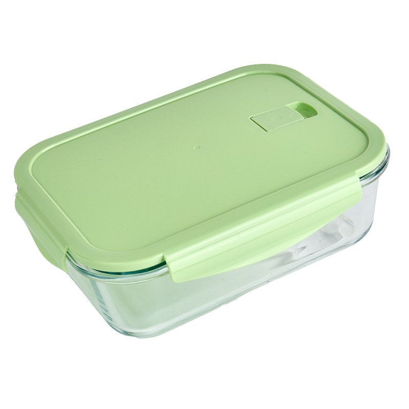 Recipiente para conservar alimentos, tazón de vidrio de borosilicato de alta calidad, recipiente hermético para refrigerador, frasco sellado, apto para horno y microondas, lonchera de gran venta