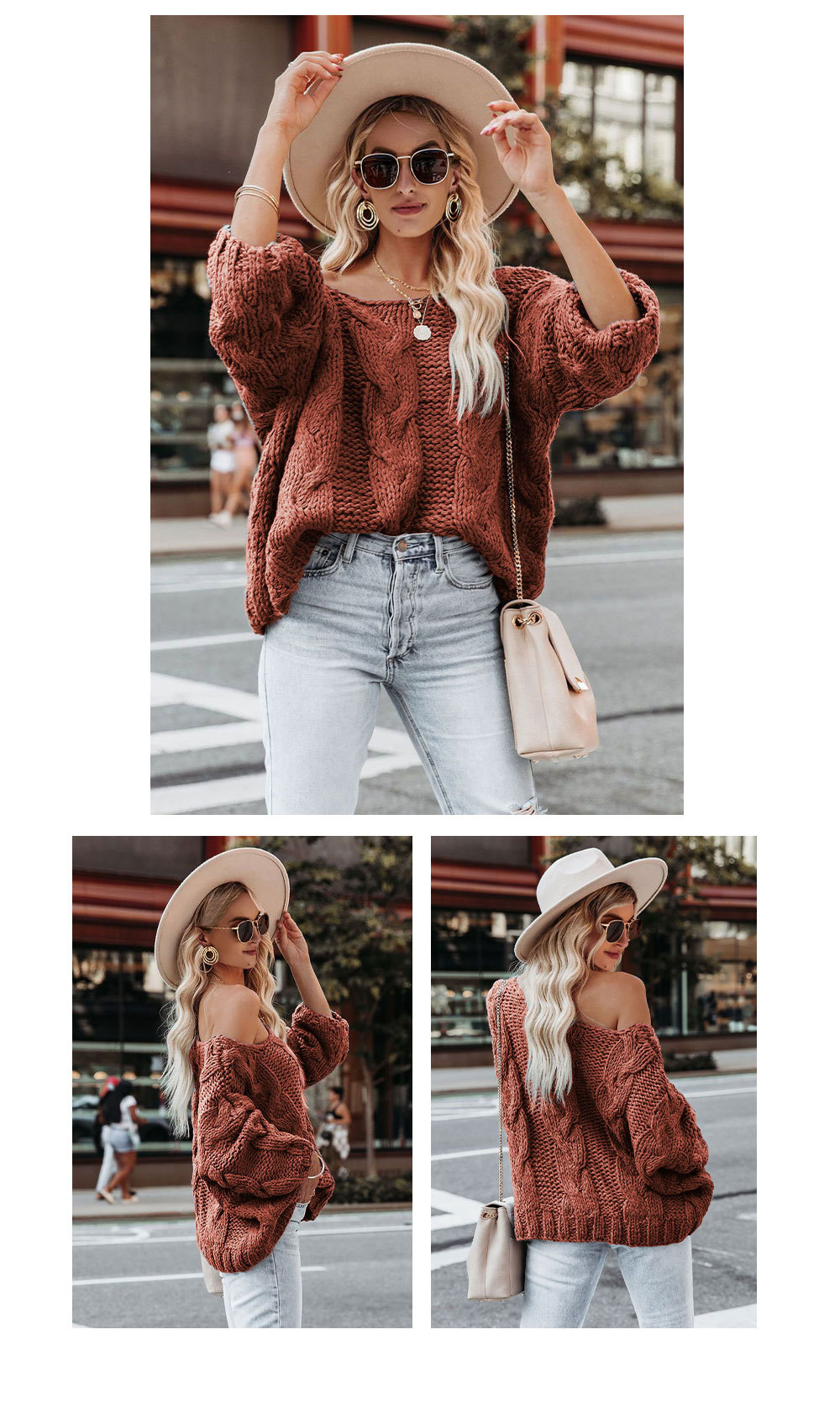 Casual Style Wholesale Women's Casual Solid Color Long Sleeve Rib-Knit Sweaters & Cardigans