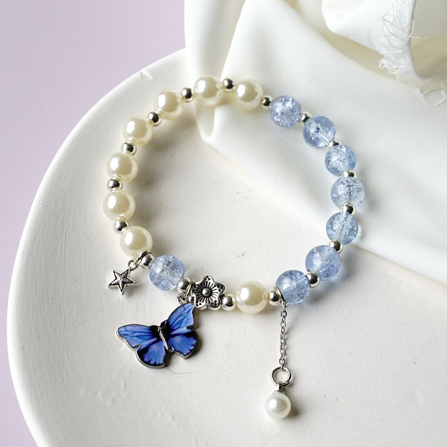 Fashion Butterfly Alloy Flowers Bracelets display picture 3