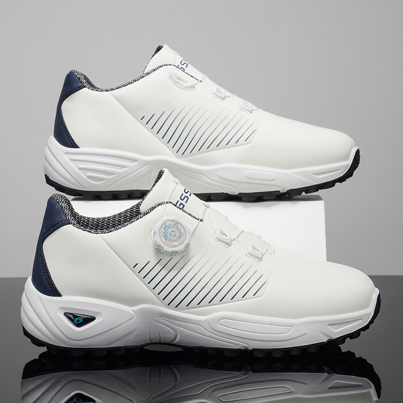 Cross-Border Men's Golf Shoes with Rotating Buckle, Breathable, Non-Slip, Wear-Resistant Sports Shoes, Men's Fashionable Casual Shoes Cross-Border Men's Golf Shoes with Rotating Buckle, Breathable, Non-Slip, Wear-Resistant Sports Shoes, Men's Fashionable Casual Shoes