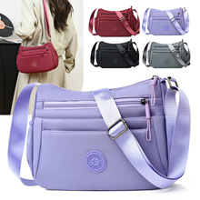 跨境新款女士单肩包都市简约布包中老年休闲可印logo 零钱包