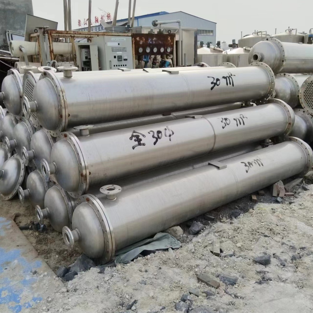 冷凝器  钛材高压列管  循环式冷凝设备