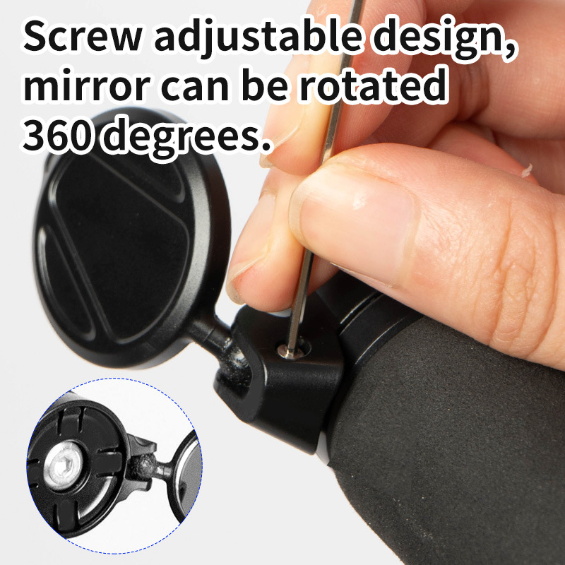 Espejo retrovisor de bicicleta acrílico al aire libre, espejo convexo de carretera, bicicleta de montaña, espejo HD