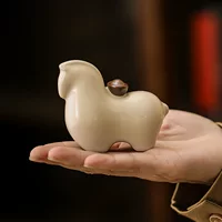 Русская керамика из kiln Kiln Ceramics зарабатывайте деньги сейчас чайные животные украшения китайский стиль счастливый Тан конь чайные наборы чайные подносы товары для дома аксессуары