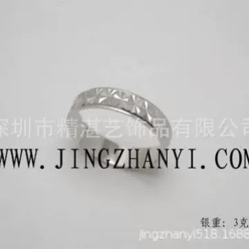 车花戒指设计和制造 CNC精雕戒指加工金银铜戒指精湛艺首饰厂制造