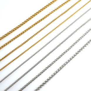 12g Weight Vacuum Plating Gold Plating Process Chain Jewelry Making Type 0.3*45cm, 0.5*50cm, 1.5MM*45 Jewelry Making Size 18K Gold Plated Plating Material DIY Jewelry Accessories Classification 1 Piece Quantity 304 Stainless Steel Material Geometric, Solid Color Pattern Plating Design Basic, Modern Style, Classic Style Style Wholesale Jewelry Basic Modern Style Classic Style Geometric Solid Color 304 Stainless Steel 18K Gold Plated Plating Jewelry Accessories 无