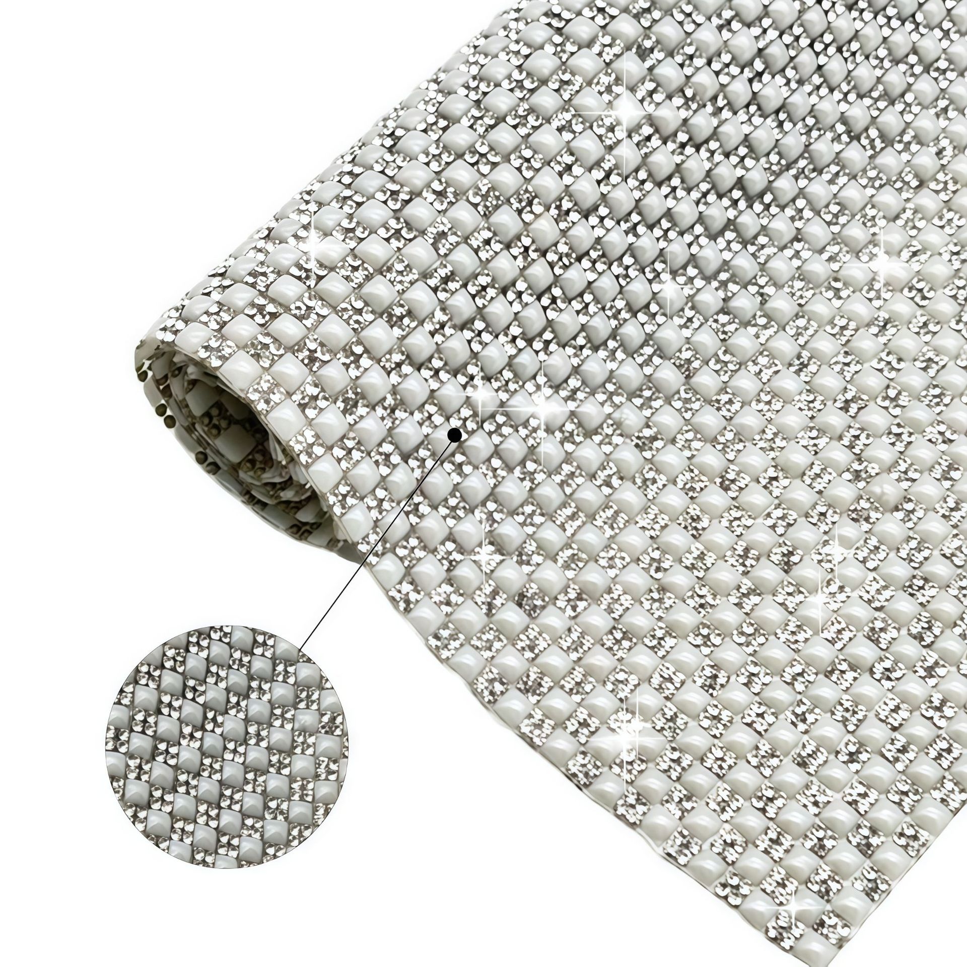Venta caliente transfronteriza 4*4 Pegatinas de diamantes de imitación de perlas de cerámica Pegatinas de diamantes autoadhesivas Pegatinas de diamantes Pegatinas decorativas de equipaje Parche de diamantes en caliente de bricolaje