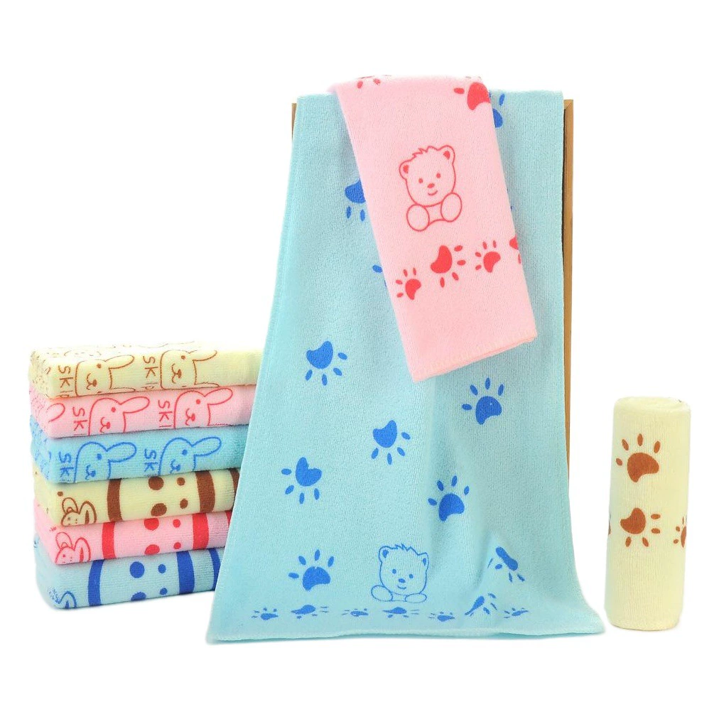 Оптовая стирка полотенце для рук детский сад маленькое полотенце детское полотенце реклама логотипа подарочная печать полотенце