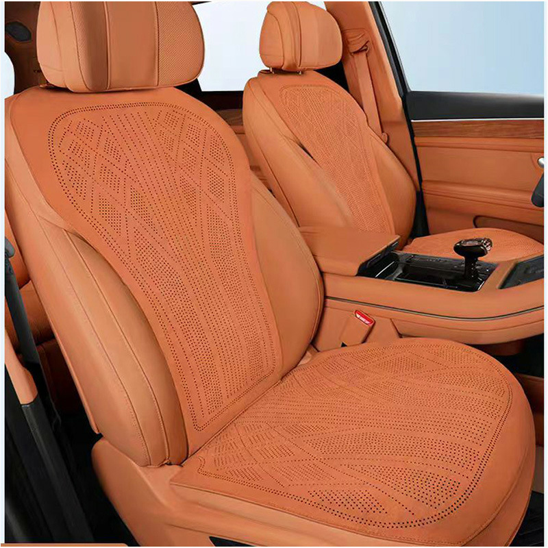 Car Seat Cushion: Universal Modelə uyğun (Original) oturacaq örtükləri - red-tea-orange-main-and-passenger-seats-aito-m7-dedicated
