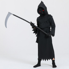 新型子供ハロウィンcos服死神衣装クロスボーダーコスプレ発光メガネ服舞台演出服