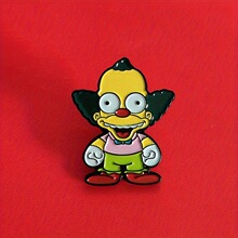 可爱辛普森卡通胸针喜剧动画辛普森一家灵感徽章时尚衣服配饰别针