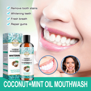 Soug Coconut Mouthwash Fresh Care Cleans Gums, Removes Bacteria, Removes Odor, Long-Lasting Fragrance Cross-Border New Product