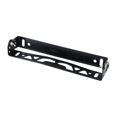 Car modified license plate frame creative personality rotating license plate frame holder aluminum alloy holder license plate adjustable license plate frame (License plate holder/license plate holder) - black