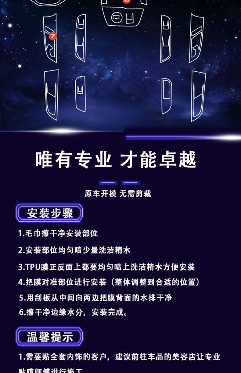 Suitable for 18-23 Mg Mulan Mg4 Ev Interior Protective Film Hs Navigation Instrument Central Control Film Modification
