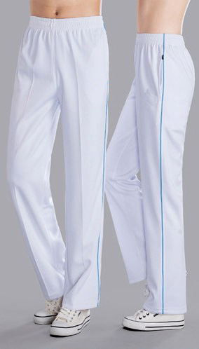 White Pants/blue thin strip (thin)