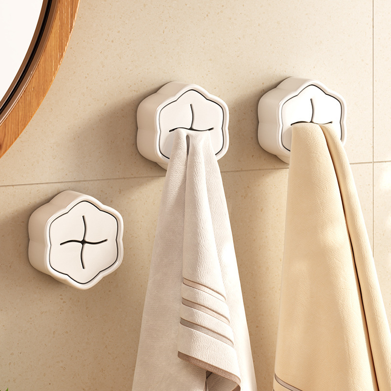 Towel Rack Bathroom Punch-Free Bathroom Storage Rack Wall-Mounted Rag Hanging Rod Face Towel Storage Towel Hook