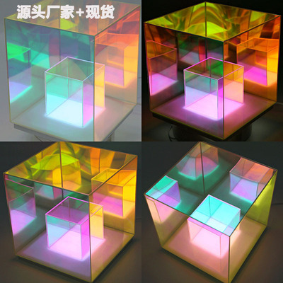 originality Night light bedroom desktop a living room decorate Atmosphere lamp led Symphony Rubik's Cube Table lamp