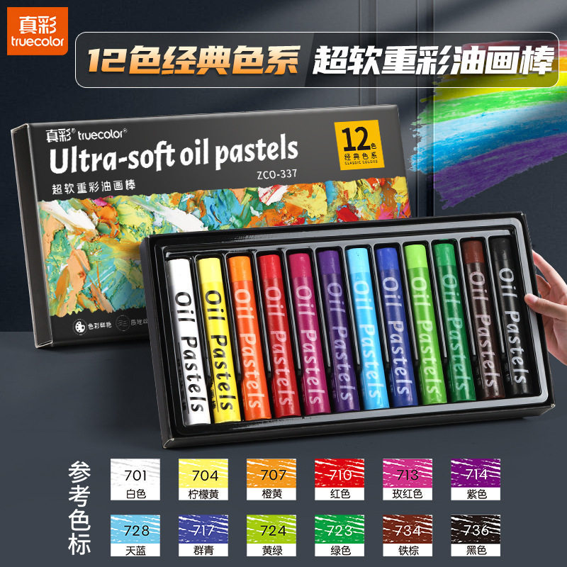 Yağlı pastel seti, profesyonel ressam, makaron renkler, çocuk resim seti