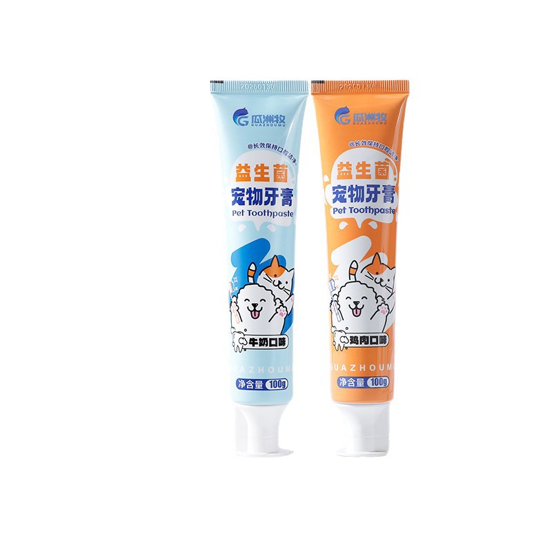 Pasta de dientes de leche de calcio probiótica para mascotas mejora el mal aliento, prevención de cálculos dentales, aliento fresco, nuevo producto general para perros y gatos