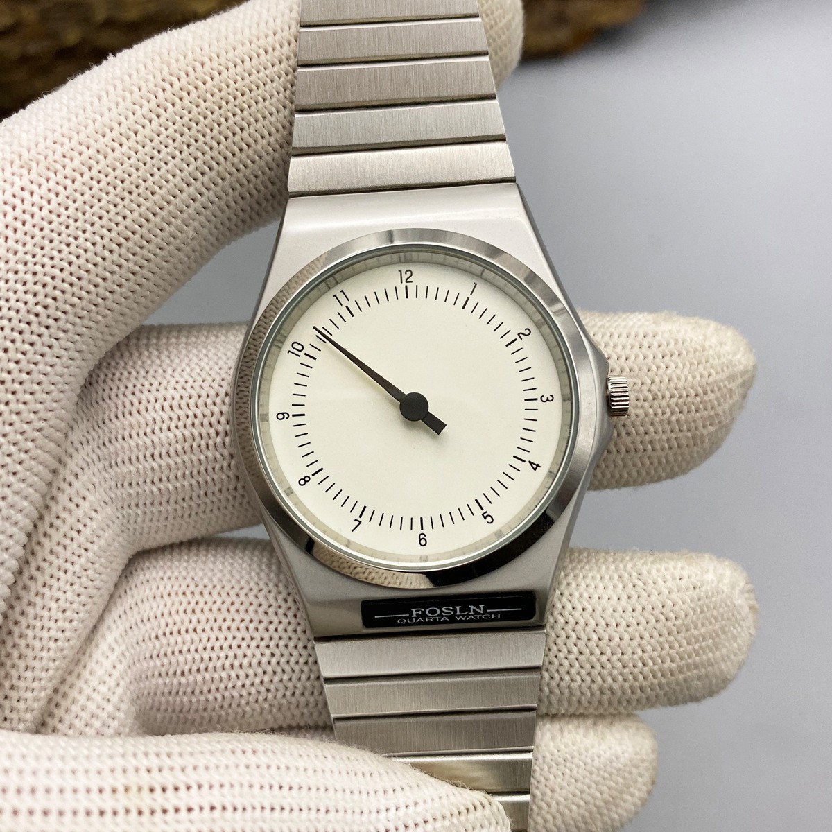 简约单针创意个性情侣手表时尚休闲百搭男女青年石英钢带腕表8031