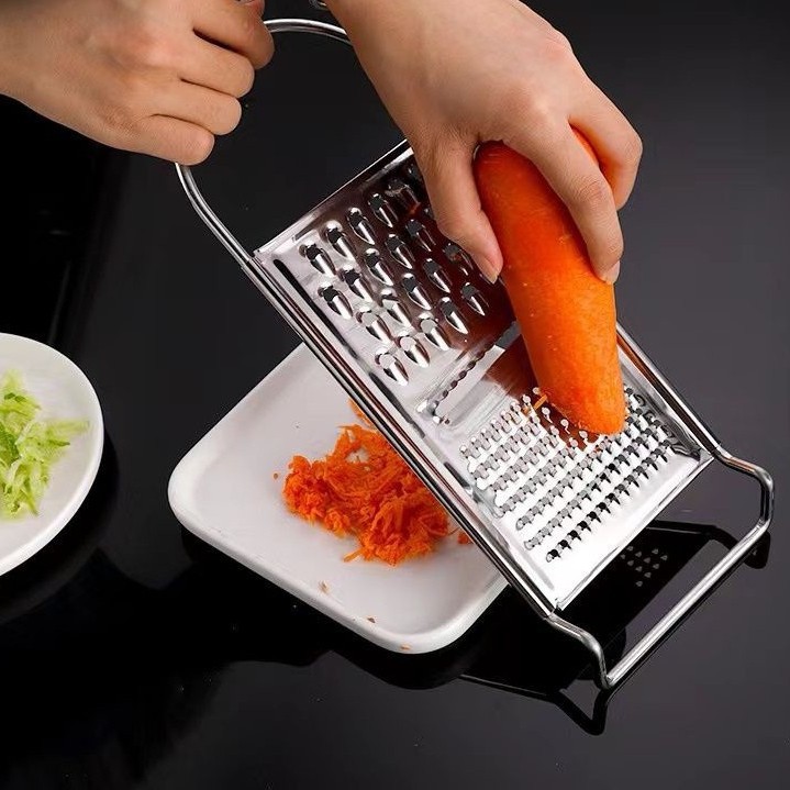 Rallador Cortador de Verduras 3 en 1 de Acero Inoxidable
