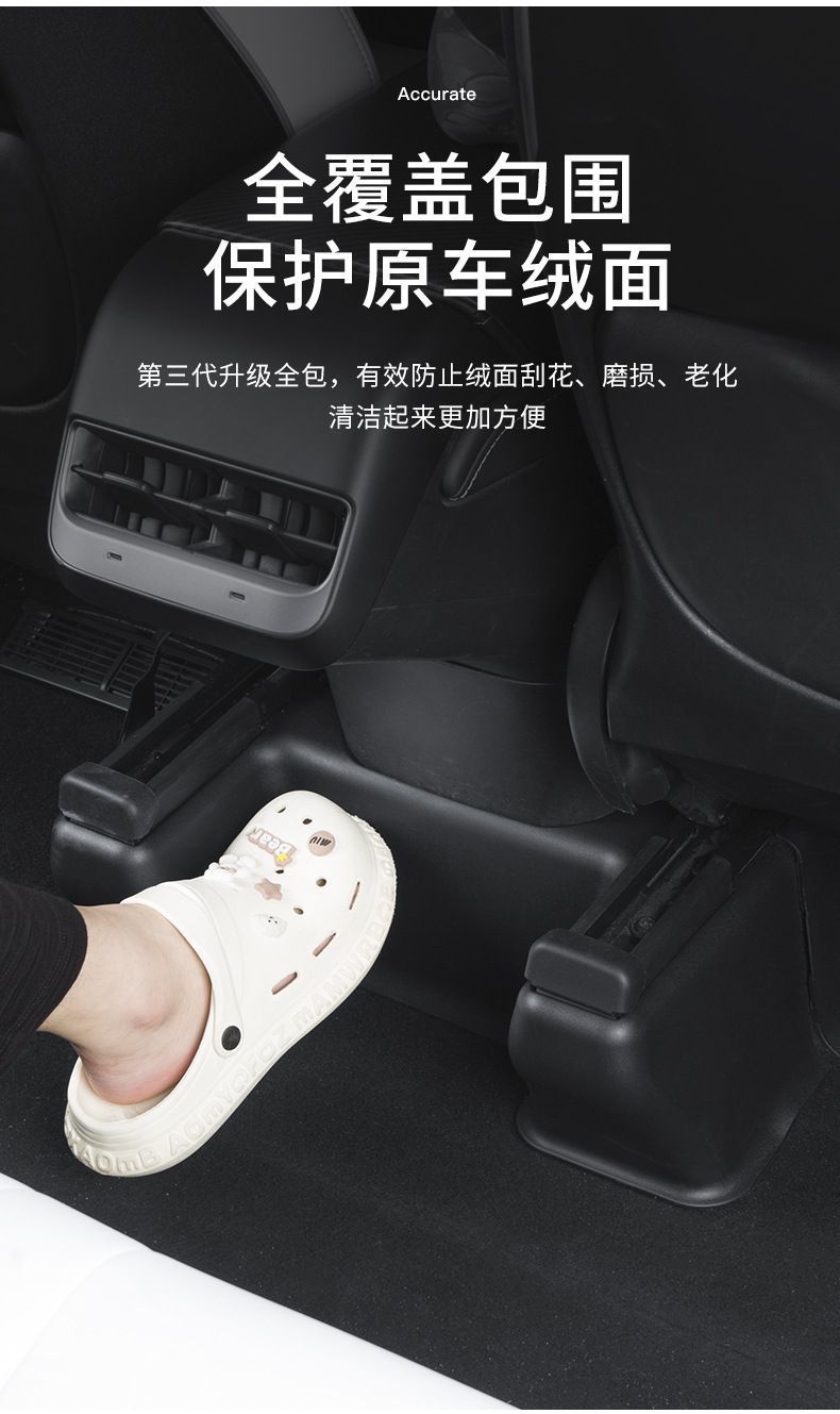 Suitable for the New Version of Model Ya Threshold Strip, Under-Seat Corner Protector, Front and Rear Anti-Kick Pad Protection, Y Modification Factory Accessories